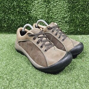 Keen Presidio Brown Leather Outdoor Athletic Oxford Sneakers Womens Size US 6.5